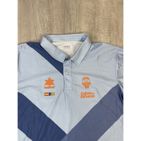 LUANVI VALENCIA BASKETBALL JERSEYSIZE 2XL Blue Orange Cultura De Esfuerzo T - Picture 4 of 7